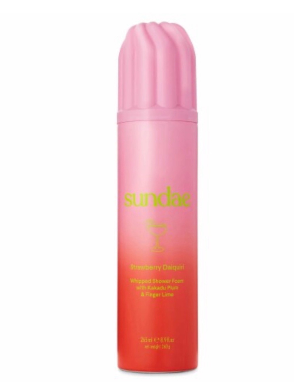 NEW! Anthropologie Sundae Strawberry Daiquiri Whipped Shower Foam